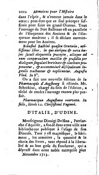 Mémoires pour l'histoire des sciences & des beaux-arts recüeillies par l'ordre de Son Altesse Serenissime Monseigneur Prince souverain de Dombes