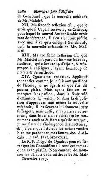 Mémoires pour l'histoire des sciences & des beaux-arts recüeillies par l'ordre de Son Altesse Serenissime Monseigneur Prince souverain de Dombes