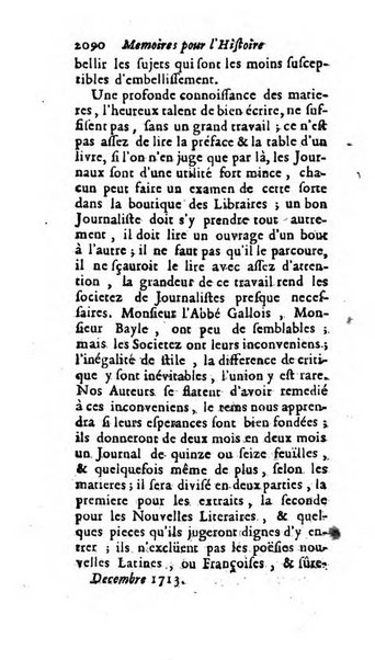 Mémoires pour l'histoire des sciences & des beaux-arts recüeillies par l'ordre de Son Altesse Serenissime Monseigneur Prince souverain de Dombes