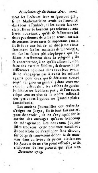 Mémoires pour l'histoire des sciences & des beaux-arts recüeillies par l'ordre de Son Altesse Serenissime Monseigneur Prince souverain de Dombes