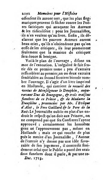 Mémoires pour l'histoire des sciences & des beaux-arts recüeillies par l'ordre de Son Altesse Serenissime Monseigneur Prince souverain de Dombes