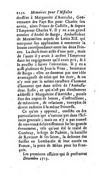 Mémoires pour l'histoire des sciences & des beaux-arts recüeillies par l'ordre de Son Altesse Serenissime Monseigneur Prince souverain de Dombes