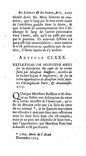 Mémoires pour l'histoire des sciences & des beaux-arts recüeillies par l'ordre de Son Altesse Serenissime Monseigneur Prince souverain de Dombes