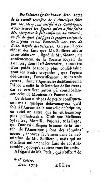 Mémoires pour l'histoire des sciences & des beaux-arts recüeillies par l'ordre de Son Altesse Serenissime Monseigneur Prince souverain de Dombes