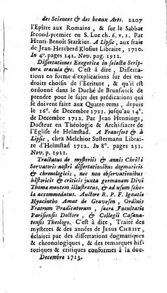 Mémoires pour l'histoire des sciences & des beaux-arts recüeillies par l'ordre de Son Altesse Serenissime Monseigneur Prince souverain de Dombes