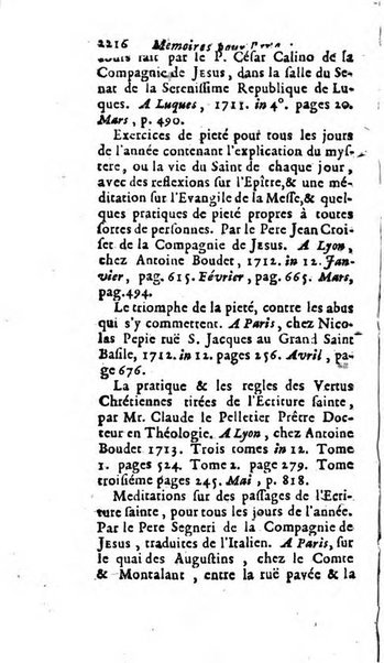 Mémoires pour l'histoire des sciences & des beaux-arts recüeillies par l'ordre de Son Altesse Serenissime Monseigneur Prince souverain de Dombes