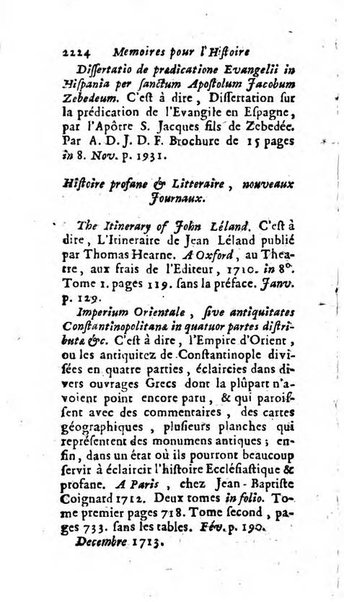 Mémoires pour l'histoire des sciences & des beaux-arts recüeillies par l'ordre de Son Altesse Serenissime Monseigneur Prince souverain de Dombes