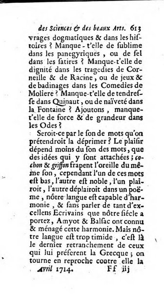 Mémoires pour l'histoire des sciences & des beaux-arts recüeillies par l'ordre de Son Altesse Serenissime Monseigneur Prince souverain de Dombes