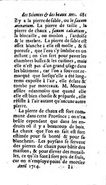 Mémoires pour l'histoire des sciences & des beaux-arts recüeillies par l'ordre de Son Altesse Serenissime Monseigneur Prince souverain de Dombes