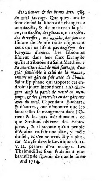 Mémoires pour l'histoire des sciences & des beaux-arts recüeillies par l'ordre de Son Altesse Serenissime Monseigneur Prince souverain de Dombes