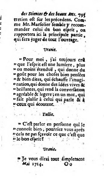 Mémoires pour l'histoire des sciences & des beaux-arts recüeillies par l'ordre de Son Altesse Serenissime Monseigneur Prince souverain de Dombes