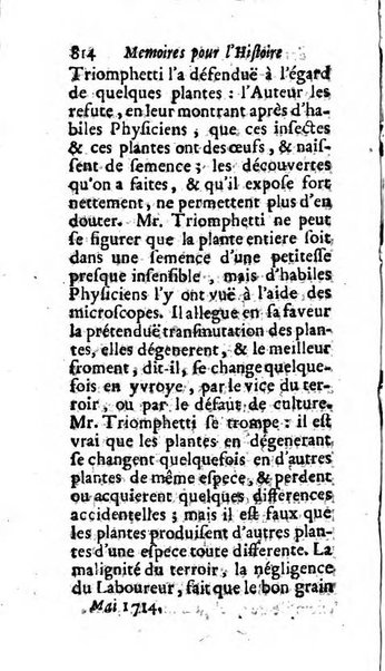 Mémoires pour l'histoire des sciences & des beaux-arts recüeillies par l'ordre de Son Altesse Serenissime Monseigneur Prince souverain de Dombes