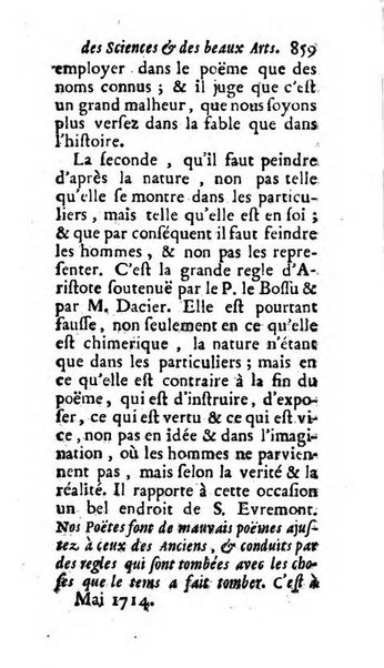 Mémoires pour l'histoire des sciences & des beaux-arts recüeillies par l'ordre de Son Altesse Serenissime Monseigneur Prince souverain de Dombes