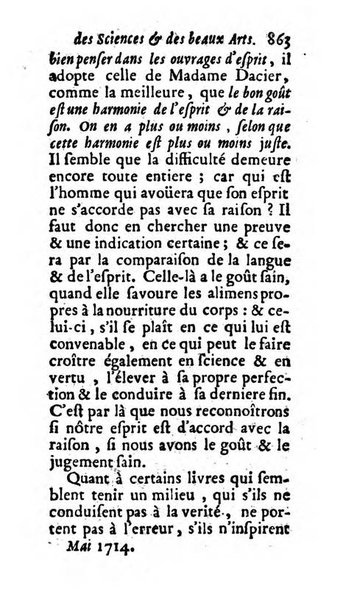 Mémoires pour l'histoire des sciences & des beaux-arts recüeillies par l'ordre de Son Altesse Serenissime Monseigneur Prince souverain de Dombes