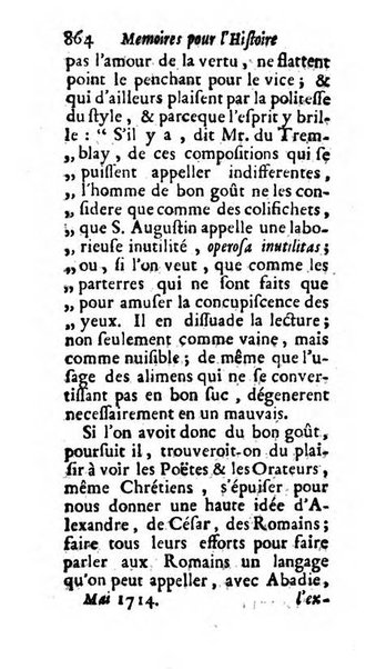 Mémoires pour l'histoire des sciences & des beaux-arts recüeillies par l'ordre de Son Altesse Serenissime Monseigneur Prince souverain de Dombes