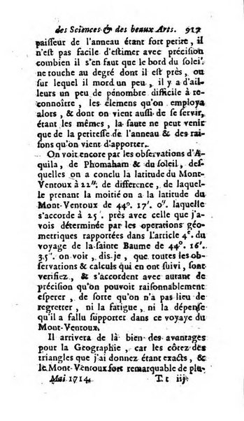 Mémoires pour l'histoire des sciences & des beaux-arts recüeillies par l'ordre de Son Altesse Serenissime Monseigneur Prince souverain de Dombes