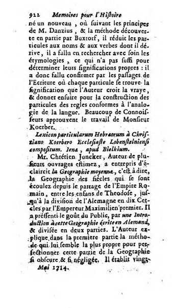 Mémoires pour l'histoire des sciences & des beaux-arts recüeillies par l'ordre de Son Altesse Serenissime Monseigneur Prince souverain de Dombes