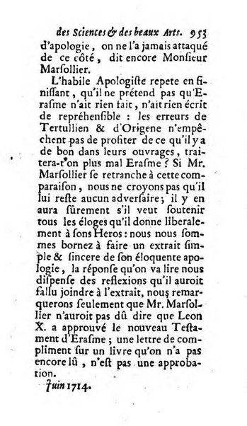 Mémoires pour l'histoire des sciences & des beaux-arts recüeillies par l'ordre de Son Altesse Serenissime Monseigneur Prince souverain de Dombes