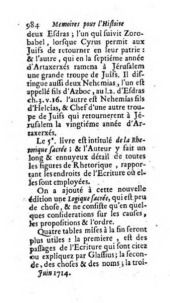 Mémoires pour l'histoire des sciences & des beaux-arts recüeillies par l'ordre de Son Altesse Serenissime Monseigneur Prince souverain de Dombes