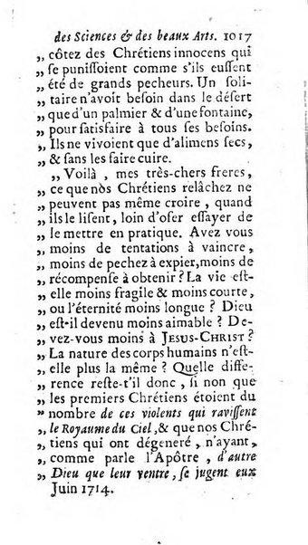 Mémoires pour l'histoire des sciences & des beaux-arts recüeillies par l'ordre de Son Altesse Serenissime Monseigneur Prince souverain de Dombes