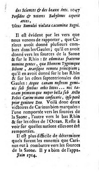 Mémoires pour l'histoire des sciences & des beaux-arts recüeillies par l'ordre de Son Altesse Serenissime Monseigneur Prince souverain de Dombes