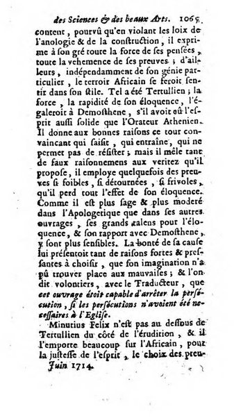 Mémoires pour l'histoire des sciences & des beaux-arts recüeillies par l'ordre de Son Altesse Serenissime Monseigneur Prince souverain de Dombes