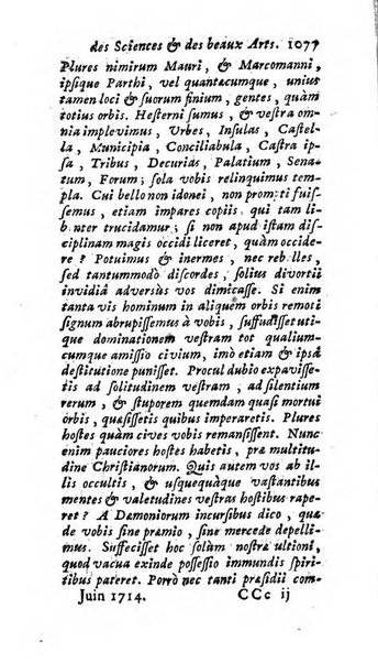 Mémoires pour l'histoire des sciences & des beaux-arts recüeillies par l'ordre de Son Altesse Serenissime Monseigneur Prince souverain de Dombes