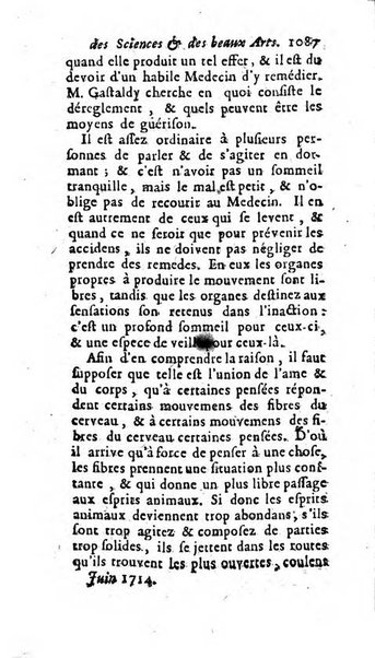 Mémoires pour l'histoire des sciences & des beaux-arts recüeillies par l'ordre de Son Altesse Serenissime Monseigneur Prince souverain de Dombes