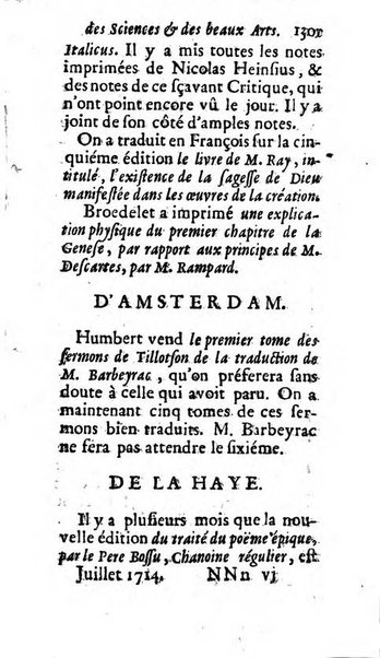 Mémoires pour l'histoire des sciences & des beaux-arts recüeillies par l'ordre de Son Altesse Serenissime Monseigneur Prince souverain de Dombes