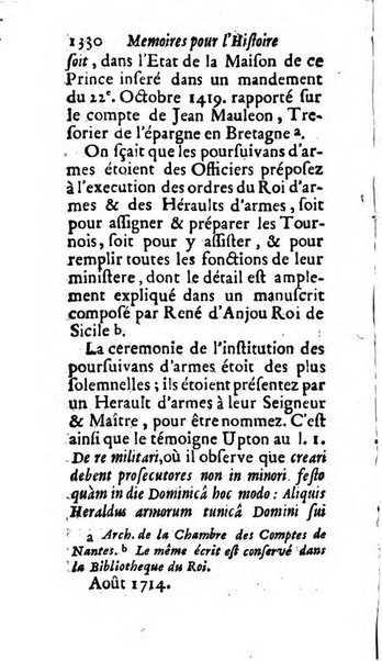 Mémoires pour l'histoire des sciences & des beaux-arts recüeillies par l'ordre de Son Altesse Serenissime Monseigneur Prince souverain de Dombes