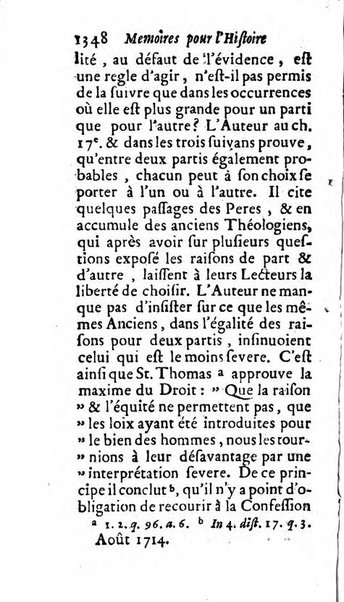 Mémoires pour l'histoire des sciences & des beaux-arts recüeillies par l'ordre de Son Altesse Serenissime Monseigneur Prince souverain de Dombes