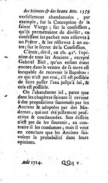 Mémoires pour l'histoire des sciences & des beaux-arts recüeillies par l'ordre de Son Altesse Serenissime Monseigneur Prince souverain de Dombes