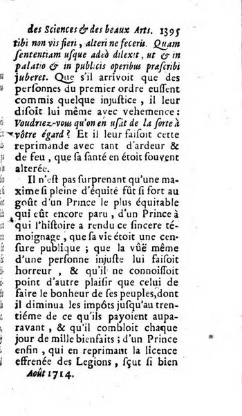 Mémoires pour l'histoire des sciences & des beaux-arts recüeillies par l'ordre de Son Altesse Serenissime Monseigneur Prince souverain de Dombes