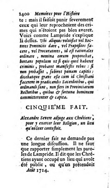 Mémoires pour l'histoire des sciences & des beaux-arts recüeillies par l'ordre de Son Altesse Serenissime Monseigneur Prince souverain de Dombes