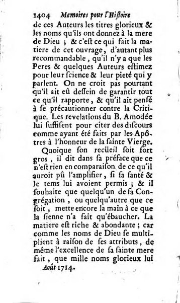 Mémoires pour l'histoire des sciences & des beaux-arts recüeillies par l'ordre de Son Altesse Serenissime Monseigneur Prince souverain de Dombes