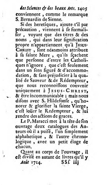 Mémoires pour l'histoire des sciences & des beaux-arts recüeillies par l'ordre de Son Altesse Serenissime Monseigneur Prince souverain de Dombes