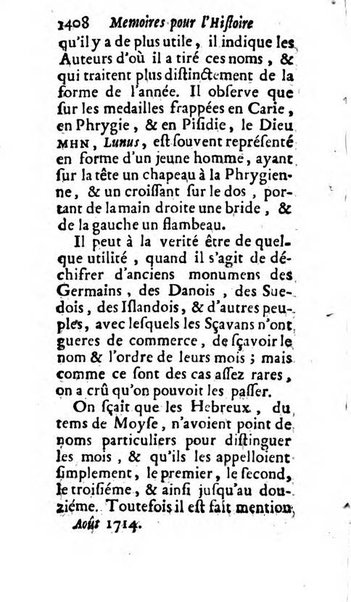 Mémoires pour l'histoire des sciences & des beaux-arts recüeillies par l'ordre de Son Altesse Serenissime Monseigneur Prince souverain de Dombes