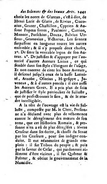 Mémoires pour l'histoire des sciences & des beaux-arts recüeillies par l'ordre de Son Altesse Serenissime Monseigneur Prince souverain de Dombes