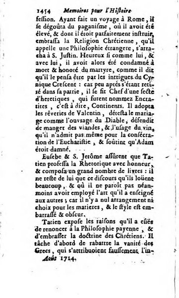 Mémoires pour l'histoire des sciences & des beaux-arts recüeillies par l'ordre de Son Altesse Serenissime Monseigneur Prince souverain de Dombes