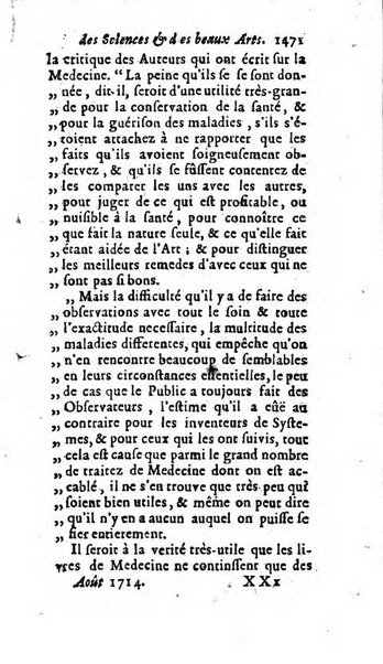 Mémoires pour l'histoire des sciences & des beaux-arts recüeillies par l'ordre de Son Altesse Serenissime Monseigneur Prince souverain de Dombes