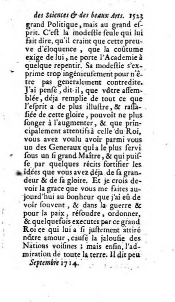 Mémoires pour l'histoire des sciences & des beaux-arts recüeillies par l'ordre de Son Altesse Serenissime Monseigneur Prince souverain de Dombes