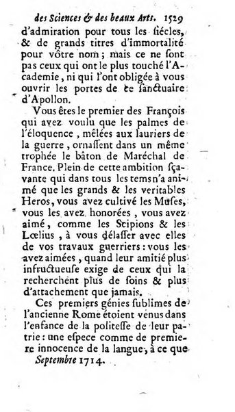 Mémoires pour l'histoire des sciences & des beaux-arts recüeillies par l'ordre de Son Altesse Serenissime Monseigneur Prince souverain de Dombes