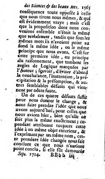 Mémoires pour l'histoire des sciences & des beaux-arts recüeillies par l'ordre de Son Altesse Serenissime Monseigneur Prince souverain de Dombes