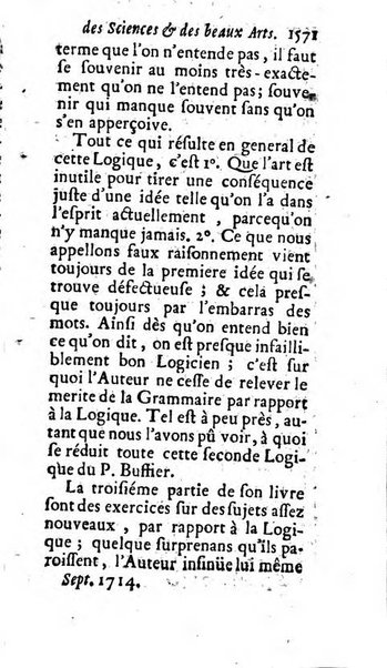 Mémoires pour l'histoire des sciences & des beaux-arts recüeillies par l'ordre de Son Altesse Serenissime Monseigneur Prince souverain de Dombes