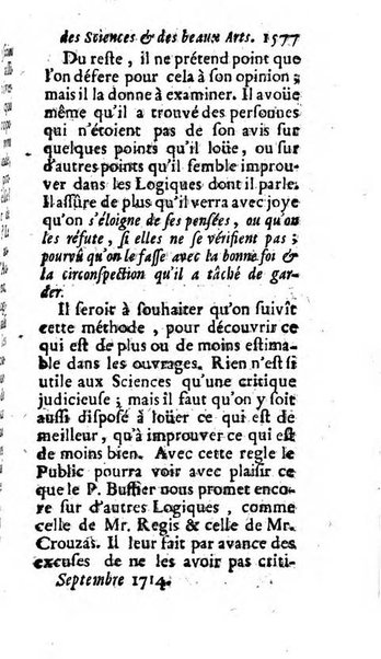 Mémoires pour l'histoire des sciences & des beaux-arts recüeillies par l'ordre de Son Altesse Serenissime Monseigneur Prince souverain de Dombes