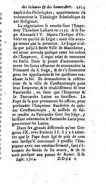 Mémoires pour l'histoire des sciences & des beaux-arts recüeillies par l'ordre de Son Altesse Serenissime Monseigneur Prince souverain de Dombes