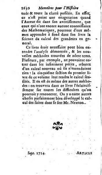 Mémoires pour l'histoire des sciences & des beaux-arts recüeillies par l'ordre de Son Altesse Serenissime Monseigneur Prince souverain de Dombes