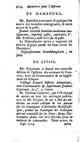 Mémoires pour l'histoire des sciences & des beaux-arts recüeillies par l'ordre de Son Altesse Serenissime Monseigneur Prince souverain de Dombes