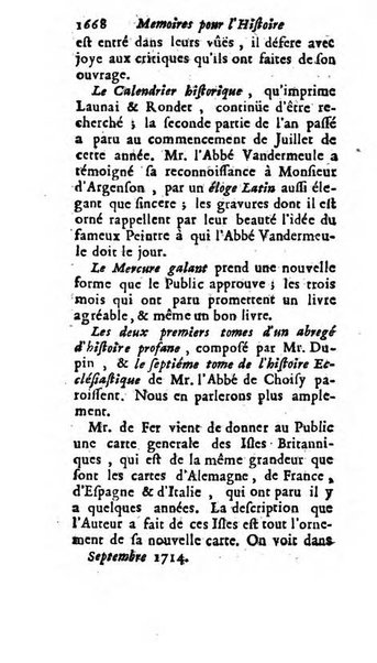 Mémoires pour l'histoire des sciences & des beaux-arts recüeillies par l'ordre de Son Altesse Serenissime Monseigneur Prince souverain de Dombes