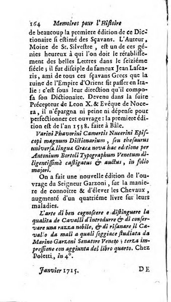 Mémoires pour l'histoire des sciences & des beaux-arts recüeillies par l'ordre de Son Altesse Serenissime Monseigneur Prince souverain de Dombes